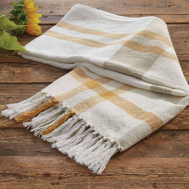Sunflower Plaid Throw - 50x60 - Park Designs - The Fox Decor